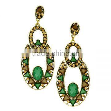 yiwu latest design diamond jewelry dangler earrings fashion diamond earring and dubai gold jewelry earring