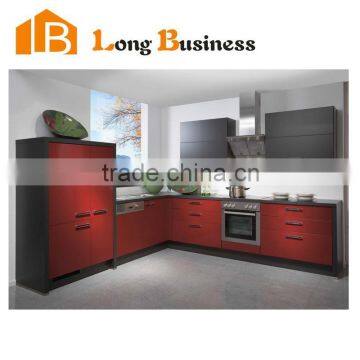 LB-JX1105 Affordable Modern Red Kitchen Cabinets