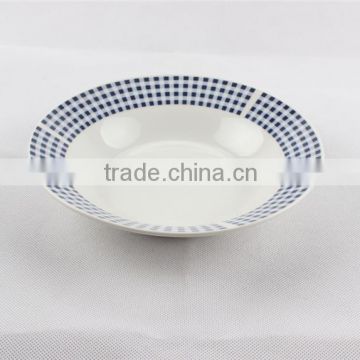 High quality kitchen wares dinner plate porcelain soup plates