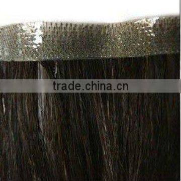 PU human hair extension/skin weft hair extension