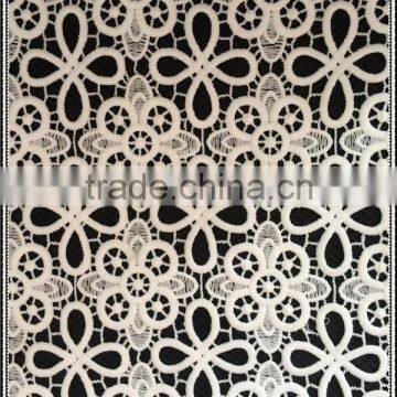 High quality white color milk silk full lace fabric