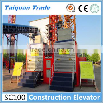 New condition SC100/100 Double cage construction elevator