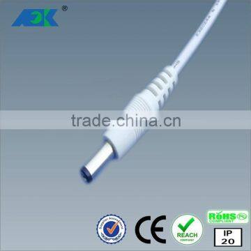 DC cable with on/off to DC plug connectors 2.1*5.5mm for led panel lights