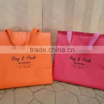 large custom printed tote cosmetic travel bag with logo