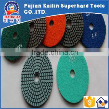 4 Inch Stone Granite Marble Wet Polishing Pads for Angle Grinder photo-3