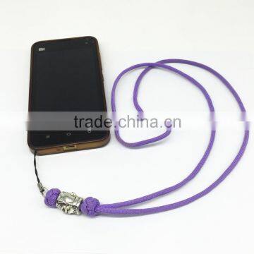 custom paracord mobile phone holder lanyard id badge holder