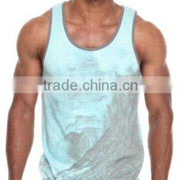 Mens Gym Tank Top Bodybuilding Stringer Tank Top