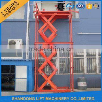 outdoor hydraulic electric building material lifts for cargo delivery