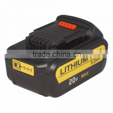 Battery For DeWALT DCB205-2 20V MAX Premium XR 5.0Ah Lithium Ion Power Tool Battery Dewalt Tool Battery photo-2