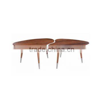 Heart shape wood dining table/wood table leg any home furniture