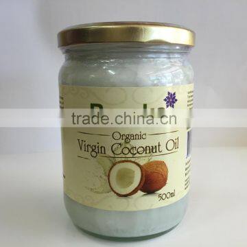 Canadian ORGANIC VIRGIN COCONUT OIL wet processed