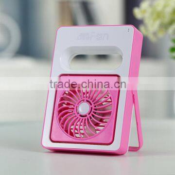 Summer Hot Sale Students Portable Mini Fan Built In Rechargeable Battery Table USB Fan photo-5