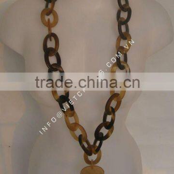 Buffalo horn necklace