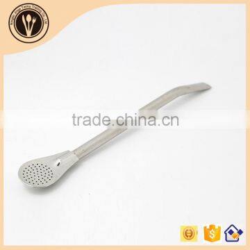 Hot sell mate Spoon Straw stainless steel coffee spoon