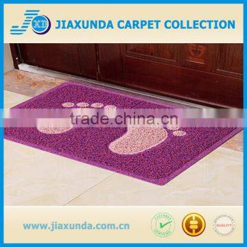 PVC coir mat with anti-slip rubber backing