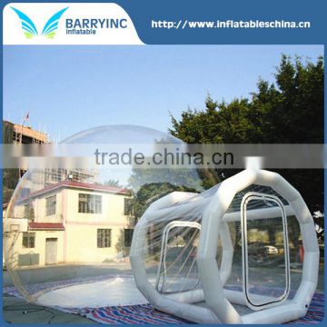 Commercial inflatable clear dome tent , igloo inflatable clear tent