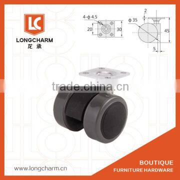 50mm Rubber Flat Castor Wheel With Plate From Guangzhou Hardware photo-3