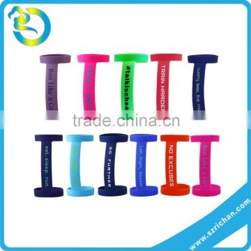 wholesale new style soft customized logo color hiking silicone bottle holder band