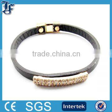 fashion real wide leather bangle