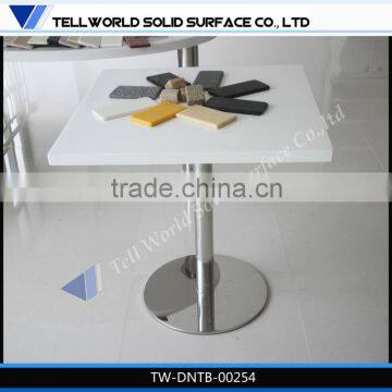 Acrylic solid surface dining table, top quality marble table top,OEM/TW