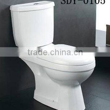 Hot sale washdown cheap bathroom toilet bowl two piece toilet wc