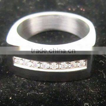 Hot Sale Steel Wedding Diamond Ring Hot Sale#42098