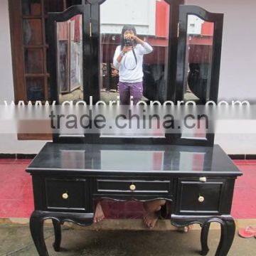 Baroque Carved Furniture - Dresser Mirror Painted - Wooden Furniture