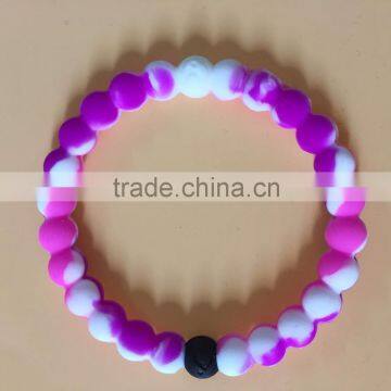 hot sale silicone pearl bracelet