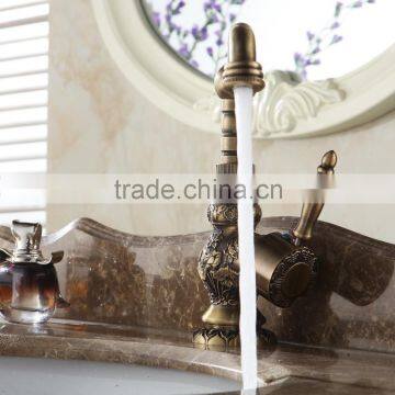 High Quality Factory Directly Bronze Color Antique Brass Faucet photo-2