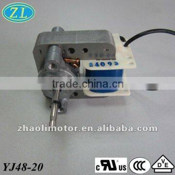 Motor electric Blower motor Shaded pole motor YJ48-20:100-240VAC 50/60HZ <43dB 3000hours min VDE UL ROHS CE CCC CUL