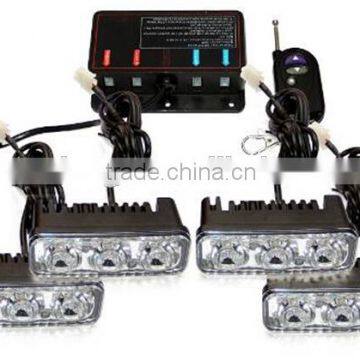 WIRELESS LED STROBE LIGHT,VISOR LED STROBE LIGHT (SR-LS-325W-4), 1W TOP BRIGHT TIR LED, With Flash Remote controller