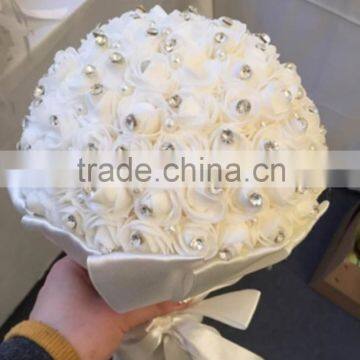 2015 LATEST ARRIVAL top popular bridal wedding plastic bouquet