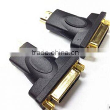 DVI24+5 female to HDMI A male gold plated adapter