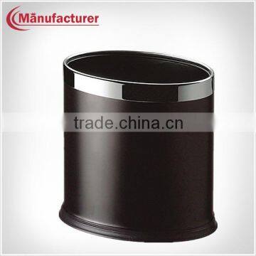 Indoor Plastic Garbage Bin In Garbage Can With Leather Cover in 10L Capacity 2015