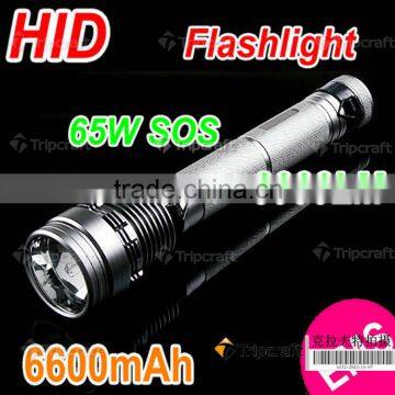 Power Beam 50W flash light hid xenon flashlight 6600mAh Battery hid flash light with 5 modes