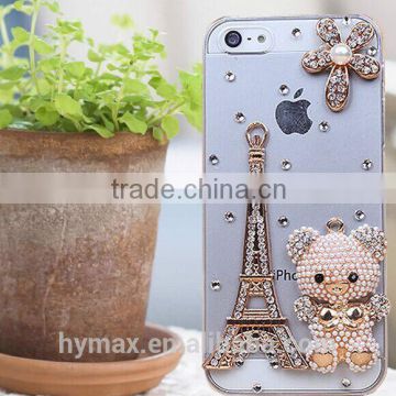 little bear crystal mobile phone shell