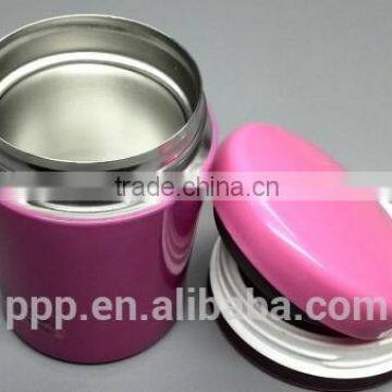 300ml Japan standard thermal food container/stainless steel vacuum storage jar/ insulated soup kettle vacuum bowl