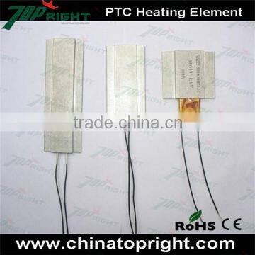 35mm x 35mm x 5mm electric ptc heating element with aluminium wing