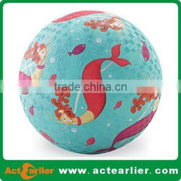 10 inches inflatable rubber playround ball kick ball