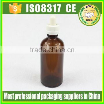 e liquid packaging Dropper Sealing Type glass bottles 100ml