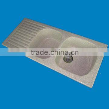 factory wholesale artificial stone kitchen sink / composite acrylic solid surface kitchen sink, ,resin stone sink