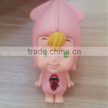 Custom PVC Plastic Toy With Mobile Phone Straps