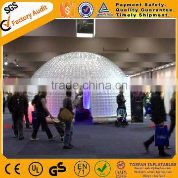 1.0 mm PVC Clear Inflatable Dome Tent,inflatable Sealed Bubble Tent F4016B photo-2