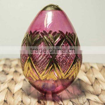 Easter Eggs - 14k gold decorated glass Egyptian Easter Eggs