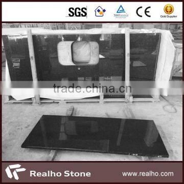 high polished black pearl granite for kitchen countertop