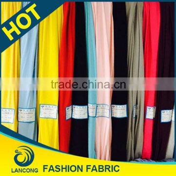 Shaoxing supplier Garment use Elastane 180 gsm 100 cotton single jersey knitted fabric