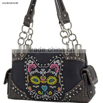 Cowgirl western sugar cat candy concealed weapon embroidery purses handbags