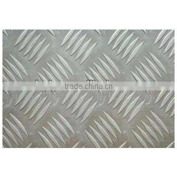 5 bars anti-slip aluminium sheet (tread aluminium plate )