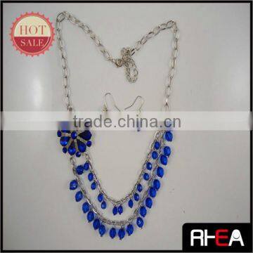 Fashion New Trend Acrylic Necklace and Earring Jewelry set