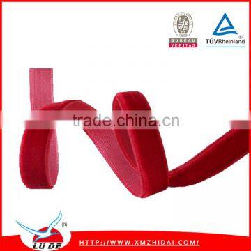 Gift packing use 100% Nylon Material double sided velvet ribbon